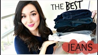 THE BEST JEANS  TOP 5 PAIRS amp TRYON [upl. by Earas806]