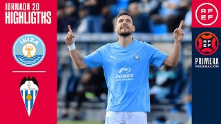 Resumen PrimeraFederación  UD Ibiza 30 CD Alcoyano  Jornada 20 Grupo 2 [upl. by Ahtennek]