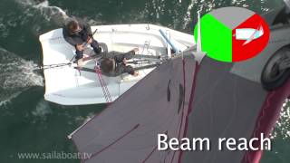 How to sail  Points of Sail  Part 3 of 5 Reaching sailing across the wind [upl. by Kristien]