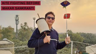 Kite Fighting Before Makar Sankranti [upl. by Keung]