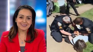 Lefties losing it Sky News host reacts to hilarious footage of professor getting arrested [upl. by Deevan]