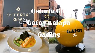 Osteria Gia Gafoy kelapa gading Tempat viral yang baru di kelapa gading [upl. by Heda936]