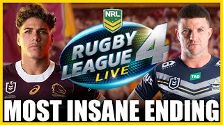 INSANE ENDING TO BRONCOS VS COWBOYS ON RUGBY LEAGUE LIVE 4 [upl. by Ernestine]