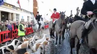 Albrighton Hunt Boxing Day meet in Newport [upl. by Kotto107]