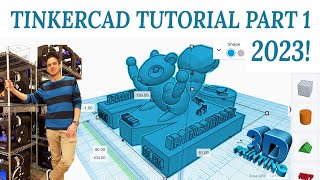 Tinkercad Tutorial Part 1  Interface Movement Settings and Grid [upl. by Seiter787]