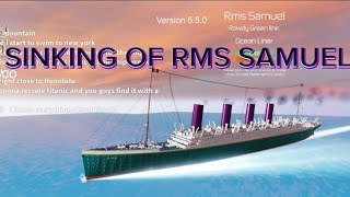 RMS samuel sinking real time [upl. by Ennej]