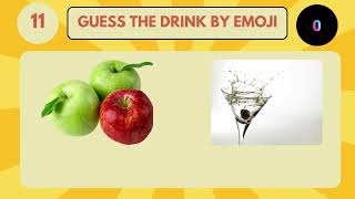 quotUltimate Drink Quiz Can You Guess the Drink from 2 Images  Tough Challengequot [upl. by Ryan83]