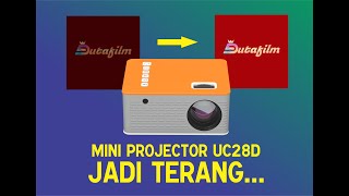 Mengatur Kecerahan Mini Projector UC28D [upl. by Carce]