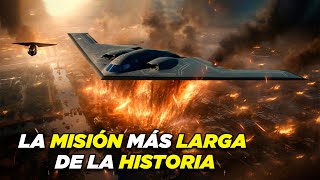 El B2 tiene el RÉCORD de la Misión aérea más LARGA de la HISTORIA [upl. by Latreese96]