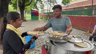 Awesome 🔥 Chandigarh Aloo paratha 🫓  20 years of experience of making  street food india [upl. by Dirfliw181]