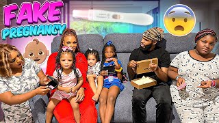 PREGNANCY PRANK ON MY KIDS WATCH ARMON AND TREY REACTION THEY WASNT HAVING IT EXTREMELY FUNNY [upl. by Asiul698]