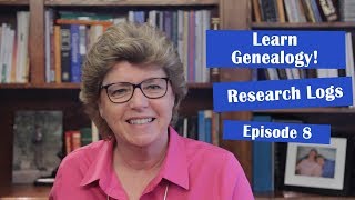 Learn Genealogy  Research Logs  Episode 8 [upl. by Garson]