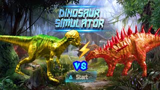 Pachycephalosaurus vs Kentrosaurus Fight  Pachy Simulator  Android Gameplay12 Dinosaur Simulator [upl. by Antoinetta789]