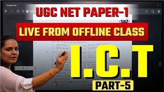 UGC NET Paper1  ICT Part 5 By Pallavi Maam [upl. by Esile]