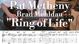 Pat Metheny  Brad Mehldau quotRing of Lifequot TAB譜  Jazz Guitar [upl. by Elades360]