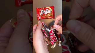 Twix KitKat amp Kinder Chocolate bar  ASMR [upl. by Aiksa]