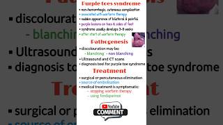 Purple toe syndrome blue toe syndrome warfarin induced necrosis pathology amp treatment shorts [upl. by Annelg926]