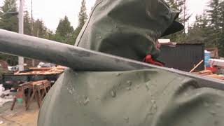 The Best 100 Waterproof Rain Jacket That is Actually Waterproof Grundens Harvester Pro Review [upl. by Arretahs75]