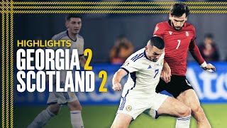 Georgia 22 Scotland  Shankland Scores Late Equaliser  EURO 2024 Qualifier Highlights [upl. by Adohr]