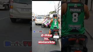 EBike Vs Motorsiklo  Disgrasya talaga madalas nakukuha kapag nag mamadali RS [upl. by Aiouqes]