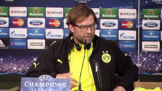 Jürgen Klopp zur RobertLewandowskiSperre quotVielen Dank nochmalquot  Real Madrid  Borussia Dortmund [upl. by Mommy]