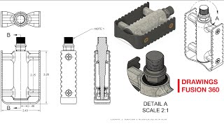 Introduction to Drawings in Fusion 360 — Getting Started Basics amp Training Exercise for Beginners [upl. by Zeralda]