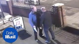 CCTV captures moment before man kills friend with a single punch [upl. by Jeanna]