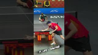 Benjamin Faraji VS Wang Chuqin ittf pingpong tabletennis asia champion reels تنیسرویمیز [upl. by Georg]