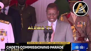 LISTEN AS PRESIDENT RUTO COMMISSIONING CADETS AT LANET NAKURU [upl. by Arba]