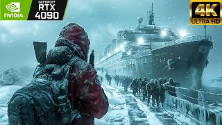 FROZEN SHIP INFECTION PC RTX 4090 ULTRA Graphics 4K World War Z Aftermath [upl. by Azila]