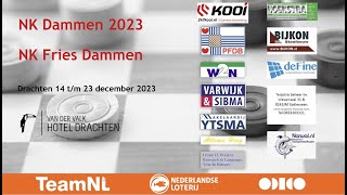 Ronde 13 NK Dammen 2023 Livestream speelzaal [upl. by Jules]