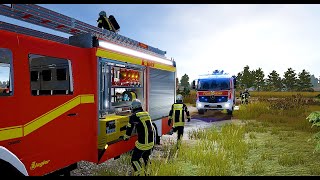 Emergency Call 112  German Volunteer Firefighter in Action Firefighting Simulation [upl. by Quackenbush]