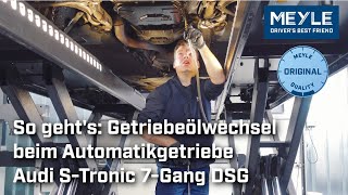 Einfach und schnell der Getriebeölwechsel beim Automatikgetriebe Audi STronic 7Gang DSG 0B5 [upl. by Ymorej]