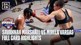 FULL CARD HIGHLIGHTS  SAVANNAH MARSHALL VS MIRELA VARGAS [upl. by Shermy]