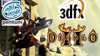 3Dfx Voodoo 2 Diablo II LoD on Pentium 1 [upl. by Beutner]