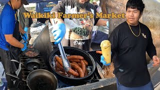 Farmers Market  Waikiki Hawaii [upl. by Nattie677]