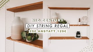 DIY String Regal selber bauen  Mid Century Design Regal System  EASY ALEX [upl. by Seel]