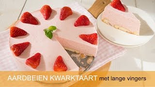 AARDBEIEN KWARKTAART MET LANGE VINGERS [upl. by Rodrique547]