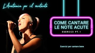 Come cantare le note acute  ESERCIZI PT1 [upl. by Dave392]