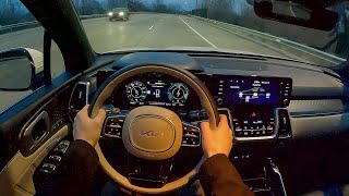 2022 Kia Sorento PHEV SX Prestige  POV Night Drive Binaural Audio [upl. by Minnnie]