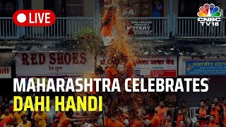 LIVE Dahi Handi Celebrations In Maharashtra  Krishna Janmashtami Celebrations in Mumbai  N18L [upl. by Eckhardt]