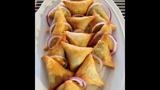 Samosas Part 1 How To Make The Samosa Pocket [upl. by Ardnauq]