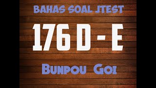 Pembahasan Soal JTEST176 levelDE N3 N4 Bunpou [upl. by Virgel]