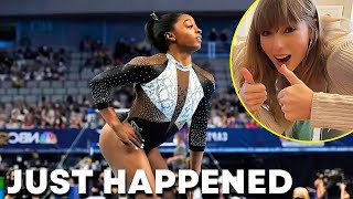 Simone Biles  HUGE 14850 Taylor Swift Routine  Olympic Gymnastics Trials 2024 Day 1 [upl. by Orten]