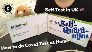 Covid Self Test in the UK  How to do Covid Self Test  Day 8 Test  Home Test Kit [upl. by Eillac]