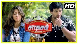 Saahasam Tamil movie  Scenes  Prasanth and Sonu plan to take revenge on each other  Amanda [upl. by Aihsotan]