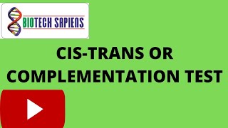 Complementation test or Cistrans test [upl. by Au]