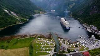 visiting Geiranger fjord  เกรังเกอร์ ฟยอร์ด อัญมณีเม็ดงามด้านการท่องเที่ยวของนอร์เวย์ [upl. by Harlin]