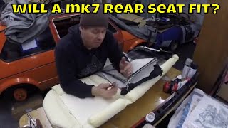 Can the Mk7 GTi rear seat fit 1975 VW Rabbit 18t 20v ep11 [upl. by Rame290]