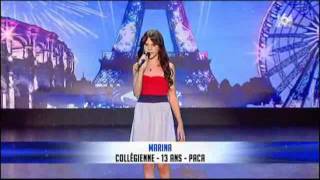 Marina Dalmas 13ans Rolling in the deep incroyable talent [upl. by Ludlow]